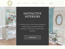 Tablet Screenshot of instinctiveinteriors.com
